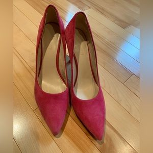 Nine West Flax Pump Size 8M Pink Suede